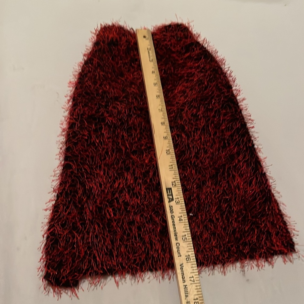 Red & black Dog sweater red size small - medium